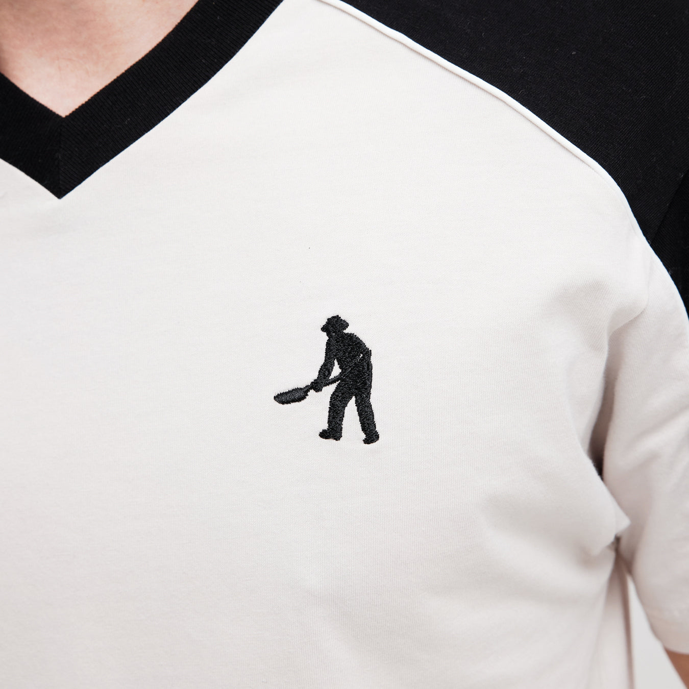 Pass~Port Workers Stripe Organic Jersey - Bone / Black