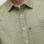 Pass~Port Workers Check Short Sleeve Shirt - Sage