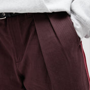 Pass~Port Leagues Club Short - Side Stripe Plum