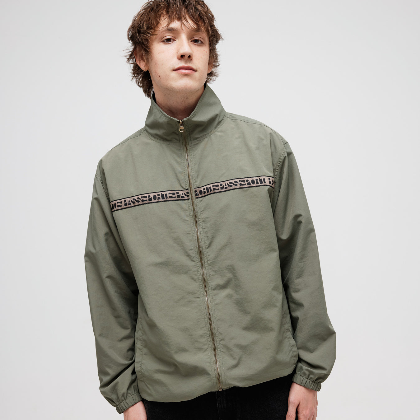 Pass~Port Rough Neg RPET Track Jacket - Sage