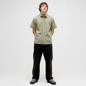 Pass~Port Workers Check Short Sleeve Shirt - Sage