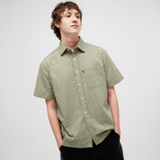 Pass~Port Workers Check Short Sleeve Shirt - Sage