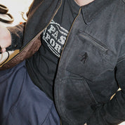 Pass~Port Solid Denim Packers Jacket - Black