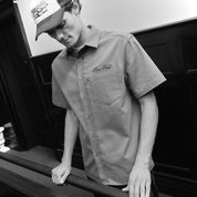 Pass~Port Ovalit Herringbone Short Sleeve Shirt - Grey