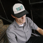 Pass~Port Orchard Leagues Trucker - Black / Off White