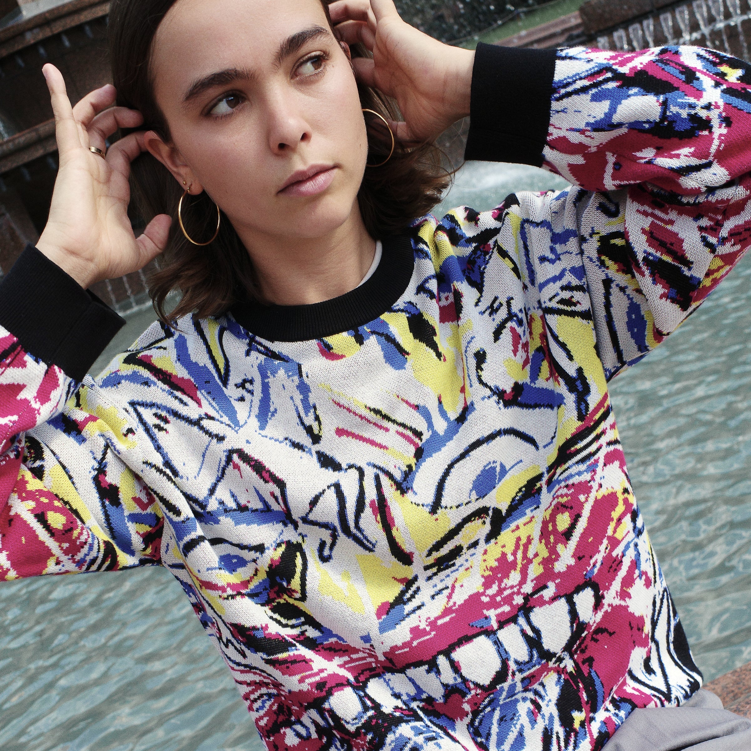 Pass~Port Goes Around Knit Sweater - Multi