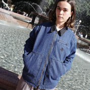 Pass~Port Solid Denim Packers Jacket - Dark Indigo