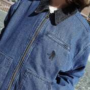 Pass~Port Solid Denim Packers Jacket - Dark Indigo