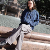 Pass~Port Solid Denim Packers Jacket - Dark Indigo