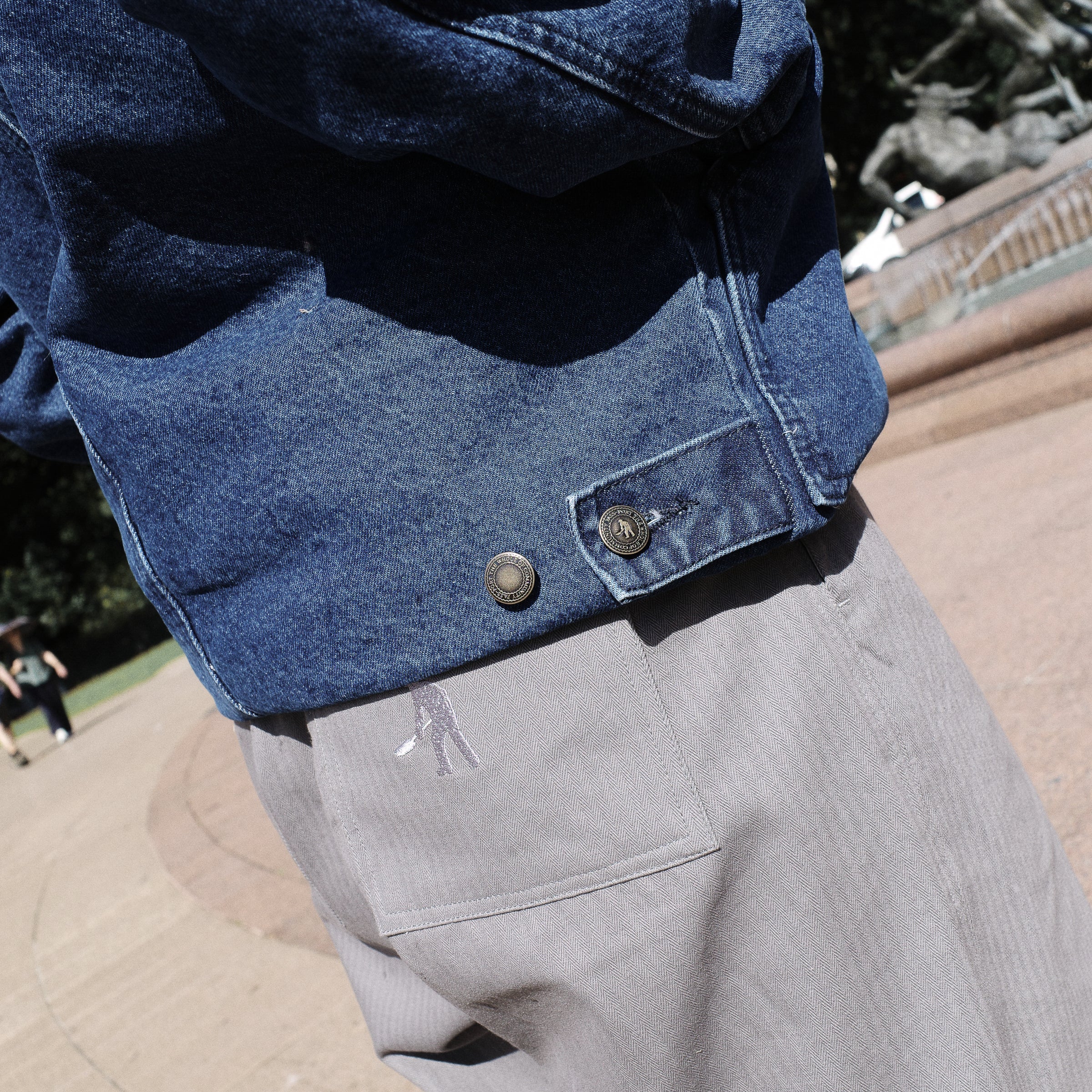 Pass~Port Solid Denim Packers Jacket - Dark Indigo