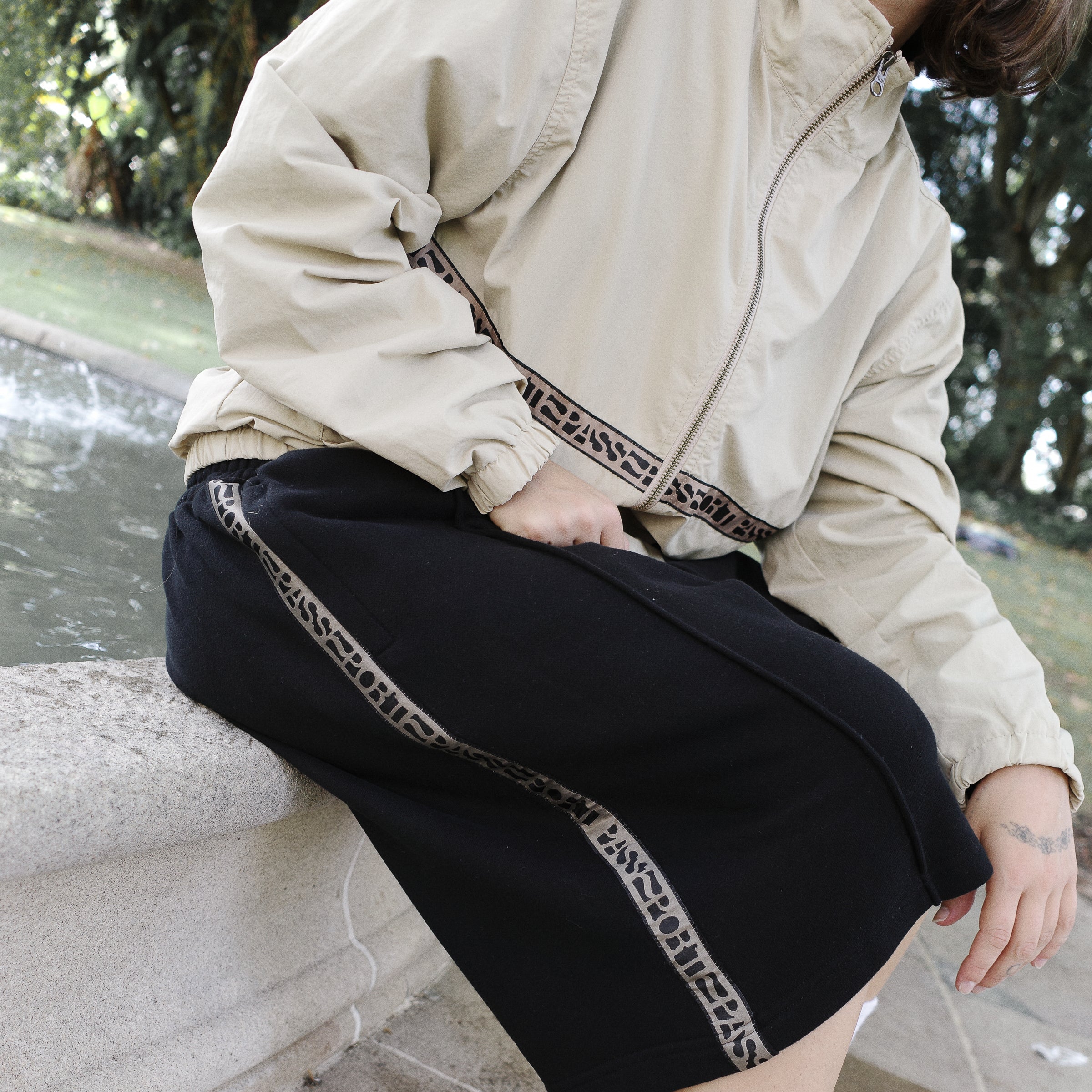 Pass~Port Rough Neg RPET Track Jacket - Sand