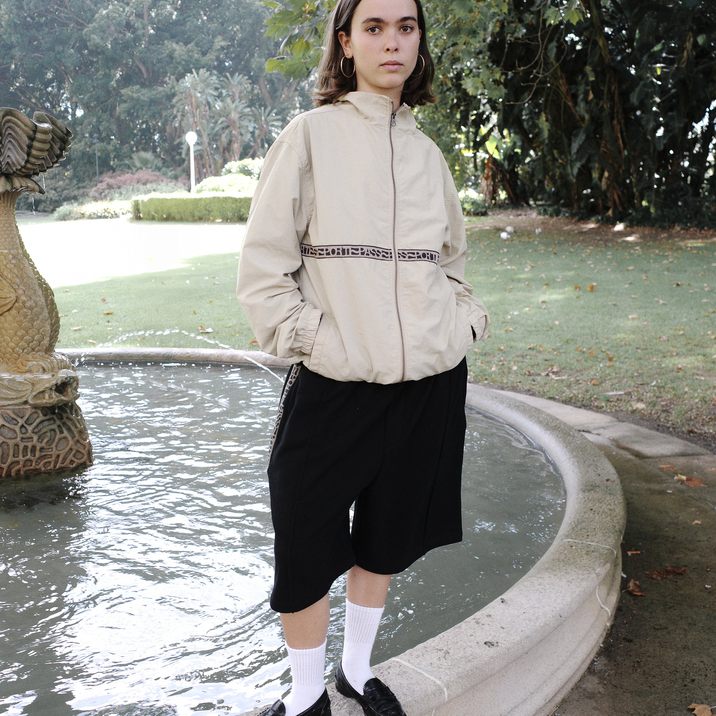 Pass~Port Rough Neg RPET Track Jacket - Sand