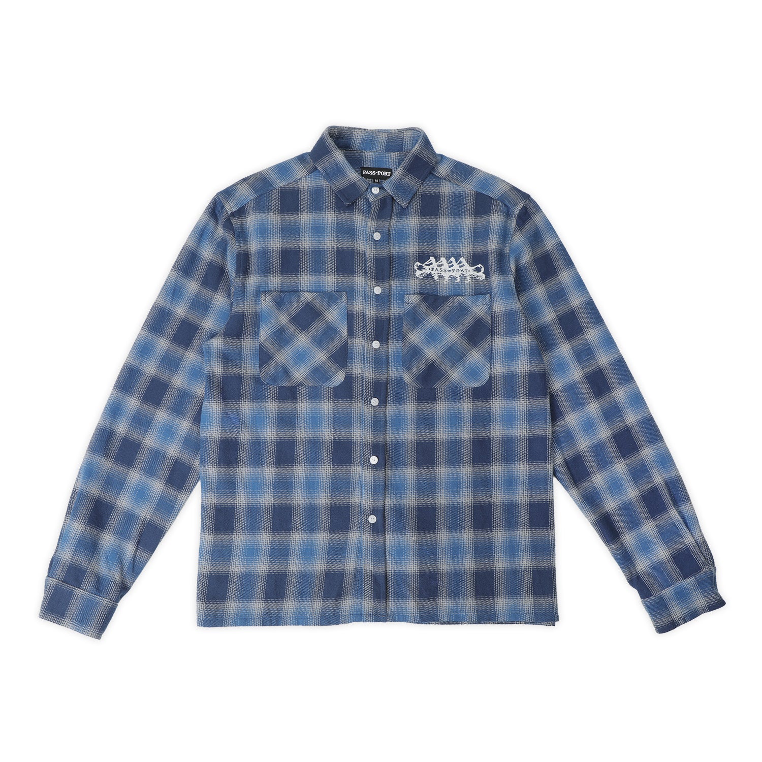 Pass~Port Canoe Workers Flannel - True Blue