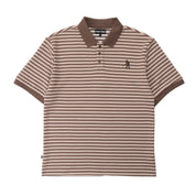 Pass~Port Striped Polo - Brown