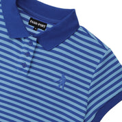 Pass~Port Striped Baby Polo - Blue