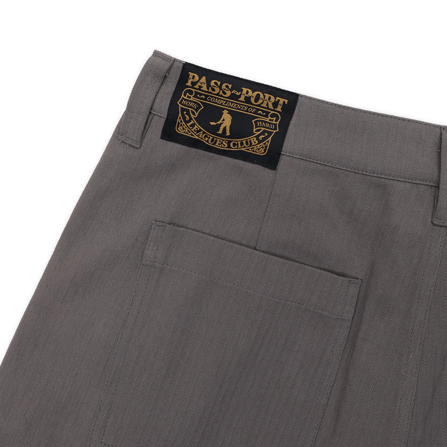 Pass~Port Leagues Club Short - Side Stripe Grey
