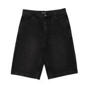 Pass~Port Workers Club 3/4 Jean Short - Faded Wash Black