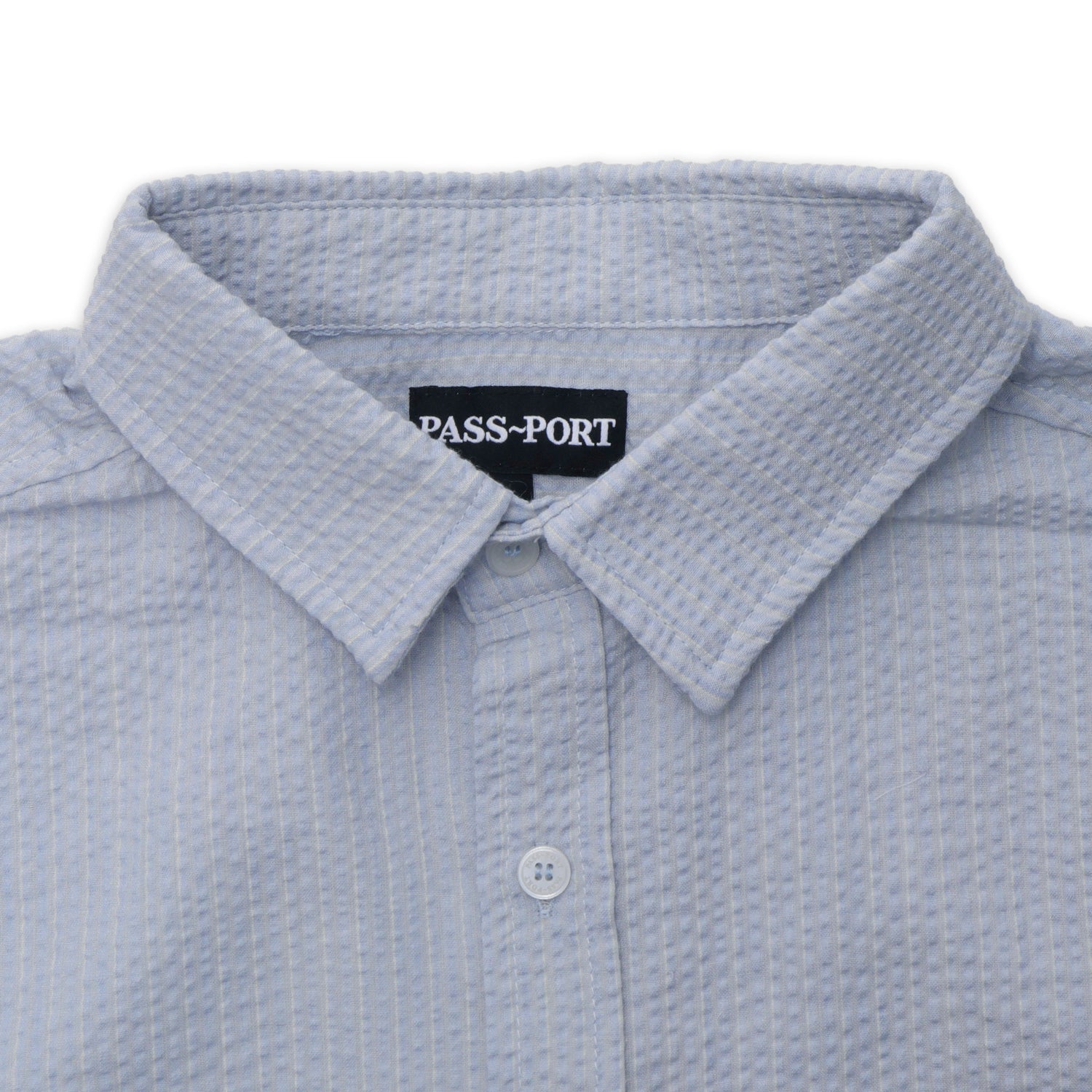 Pass~Port Gauntlets Workers Long Sleeve Shirt - Powder Blue