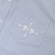 Pass~Port Gauntlets Workers Long Sleeve Shirt - Powder Blue