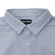 Pass~Port Gauntlets Workers Short Sleeve Shirt - Powder Blue