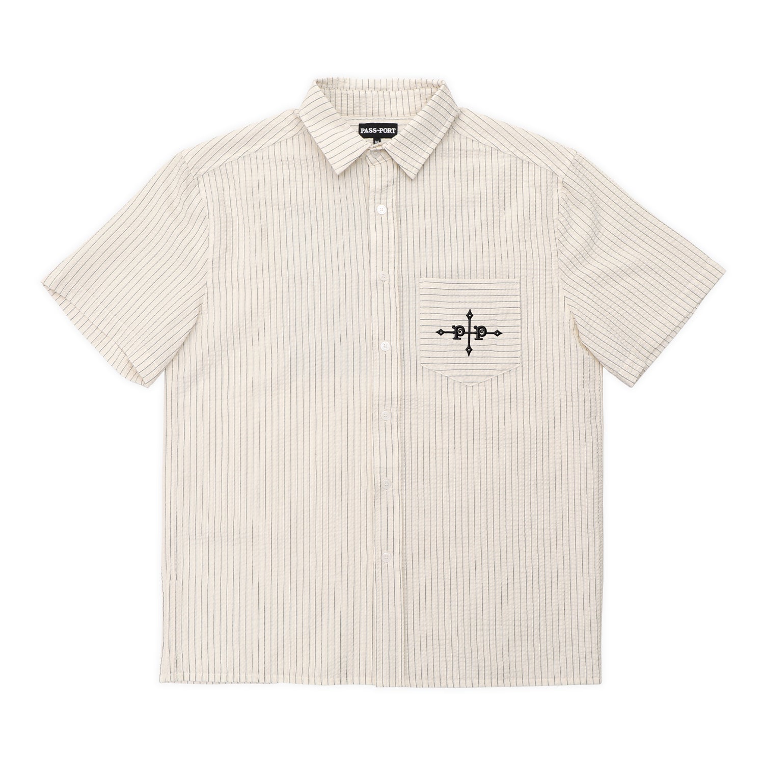 Pass~Port Gauntlets Workers Short Sleeve Shirt - Off White