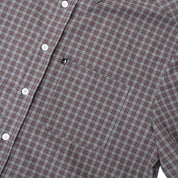 Pass~Port Workers Check Short Sleeve Shirt - Sangria