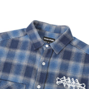 Pass~Port Canoe Workers Flannel - True Blue