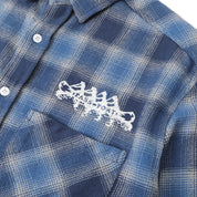 Pass~Port Canoe Workers Flannel - True Blue
