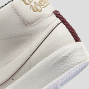 Nike SB & Welcome Madrid Zoom Blazer Mid - Sail / Dark Beetroot