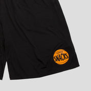 Quartersnacks 70s Logo Gym Short - Black