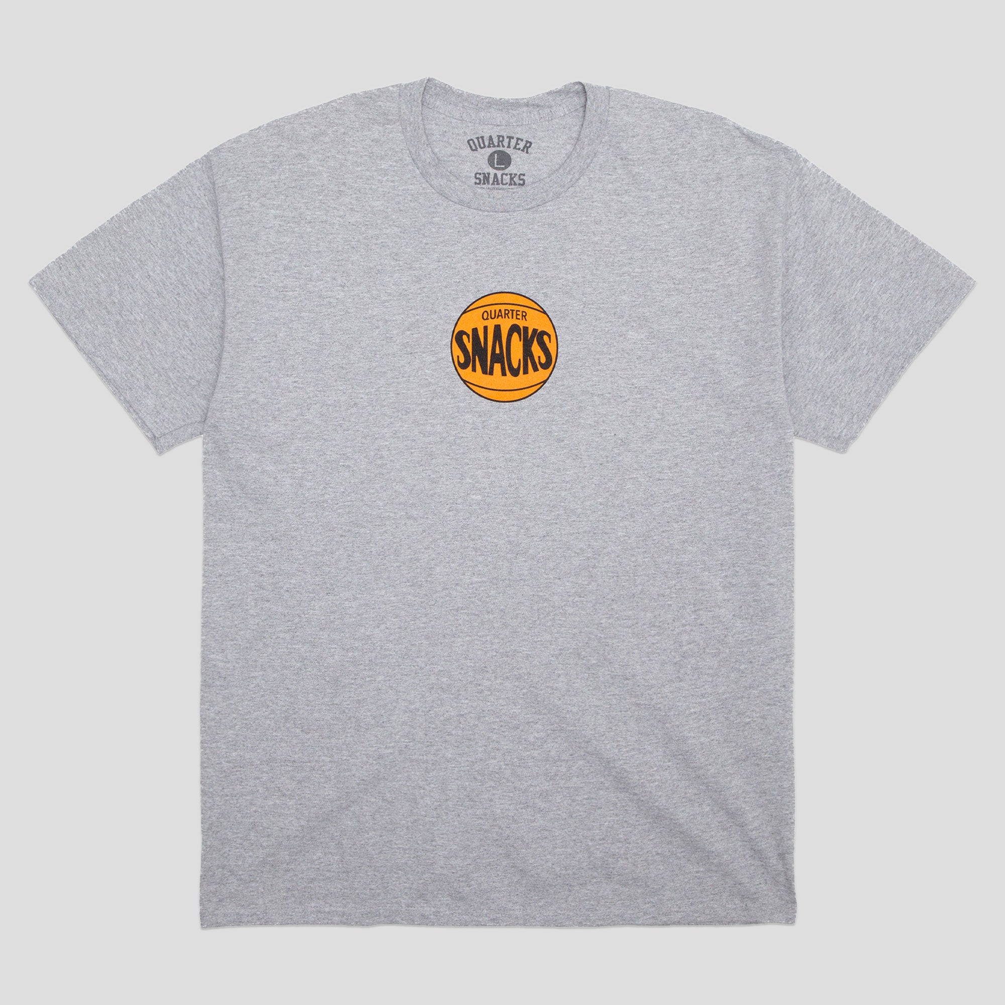 Quartersnacks 70s Logo Tee - Heather Grey