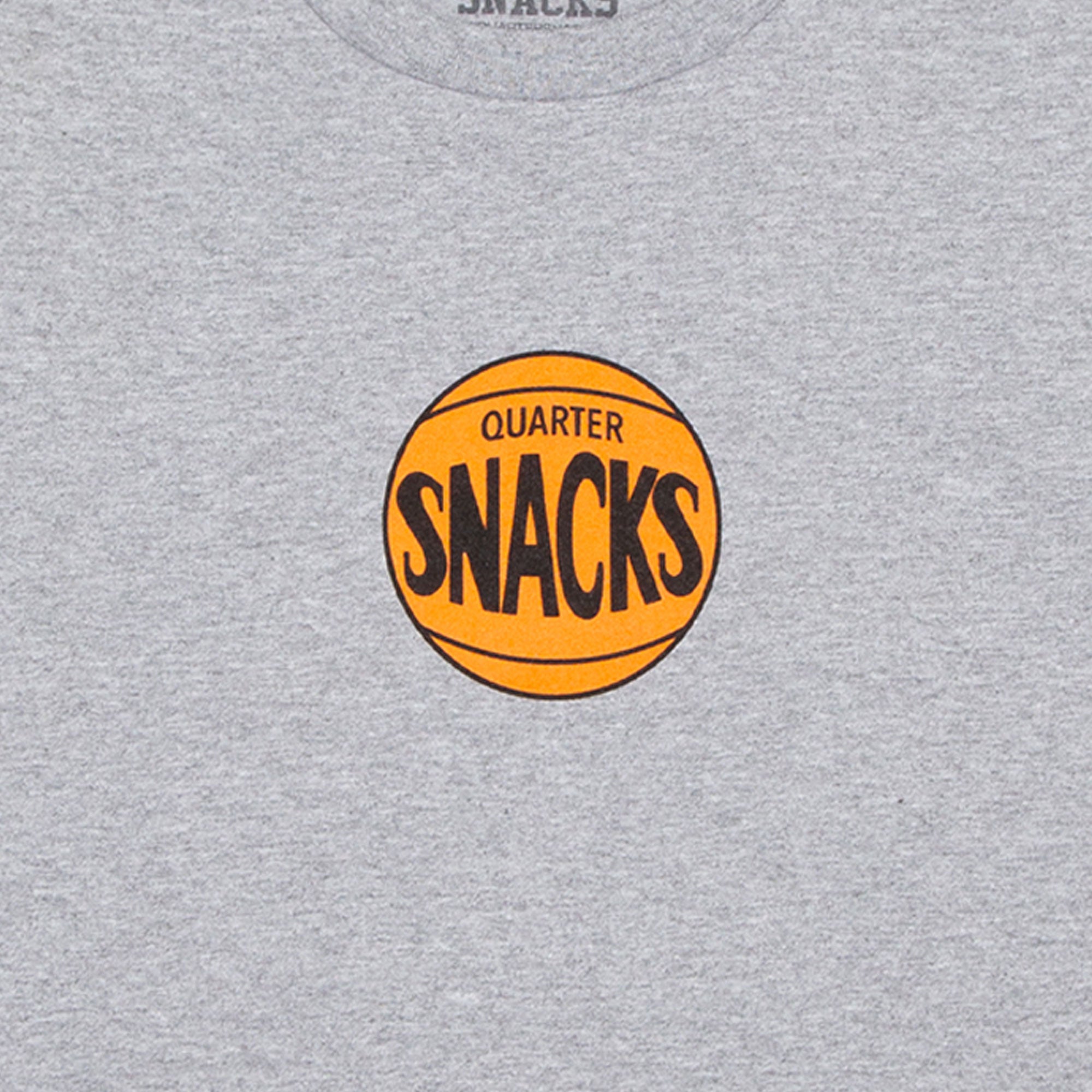 Quartersnacks 70s Logo Tee - Heather Grey