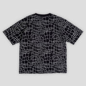 Always Do What You Should Do Croc Print Tee - Black