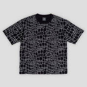 Always Do What You Should Do Croc Print Tee - Black