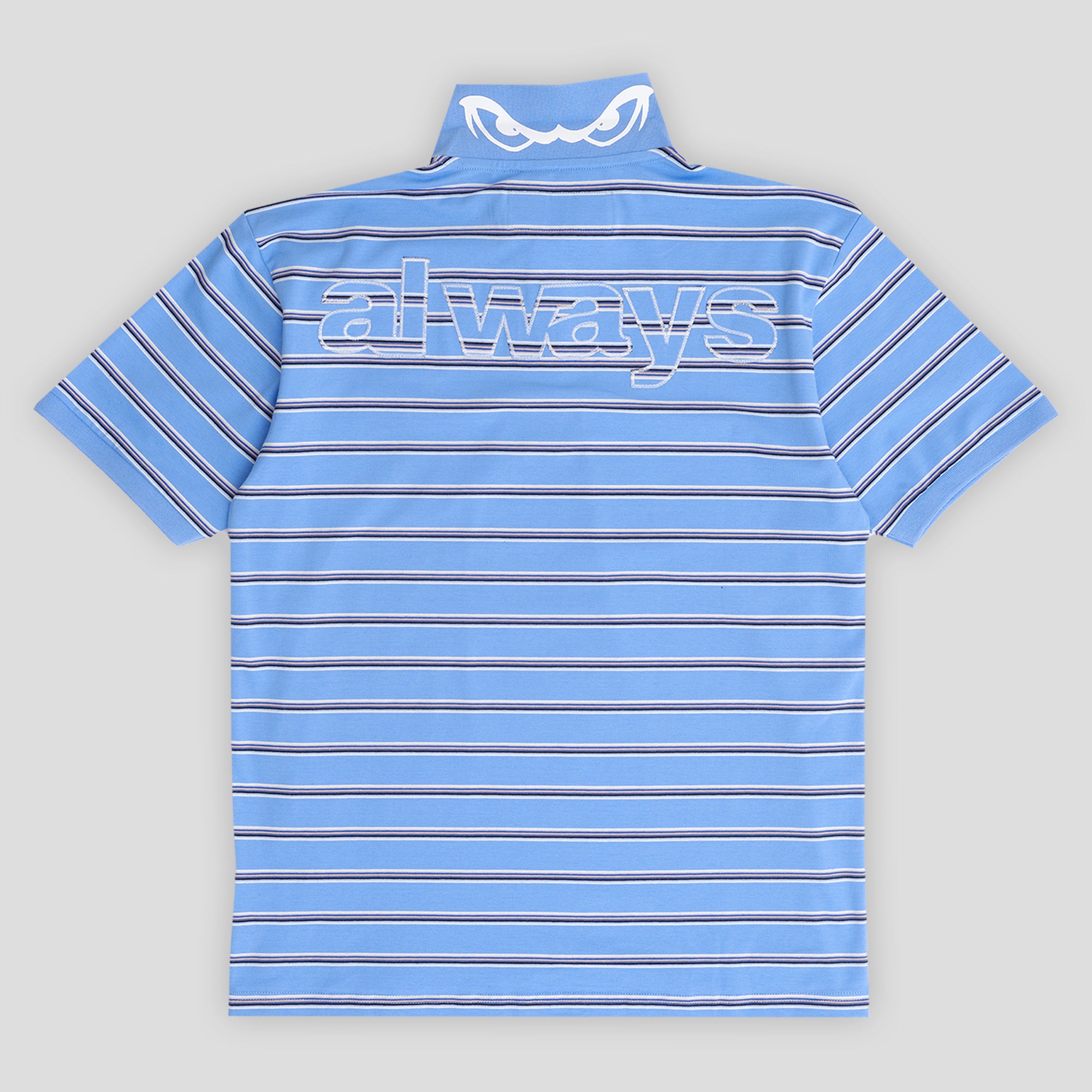 Always Do What You Should Do Educated Applique Polo - Blue / White