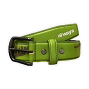 Always Do What You Should Do Lazerprint Cowhide Belt - Green / Purple