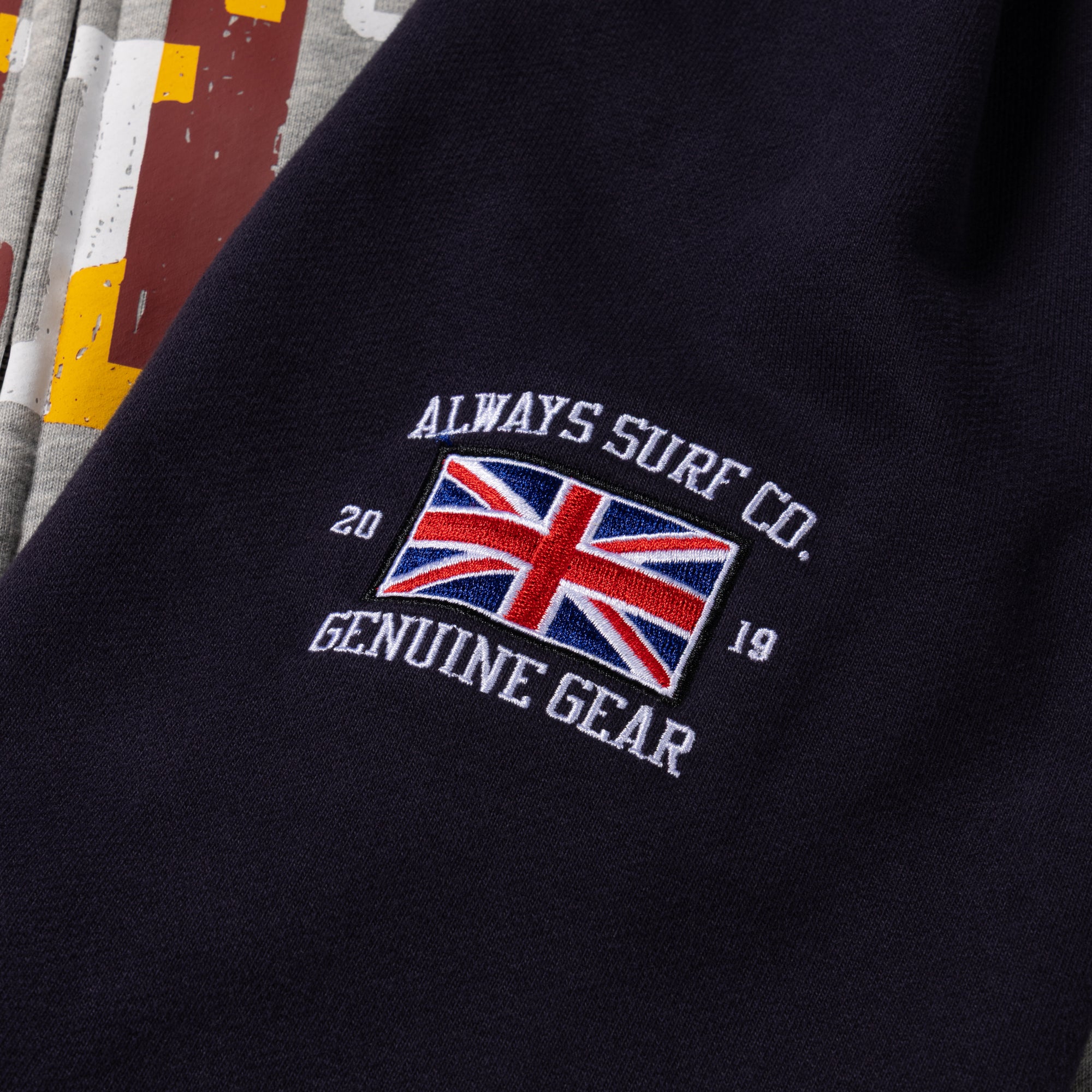 Always Do What You Should Do Jersey Raglan Zip Up Hoodie - Heather Grey