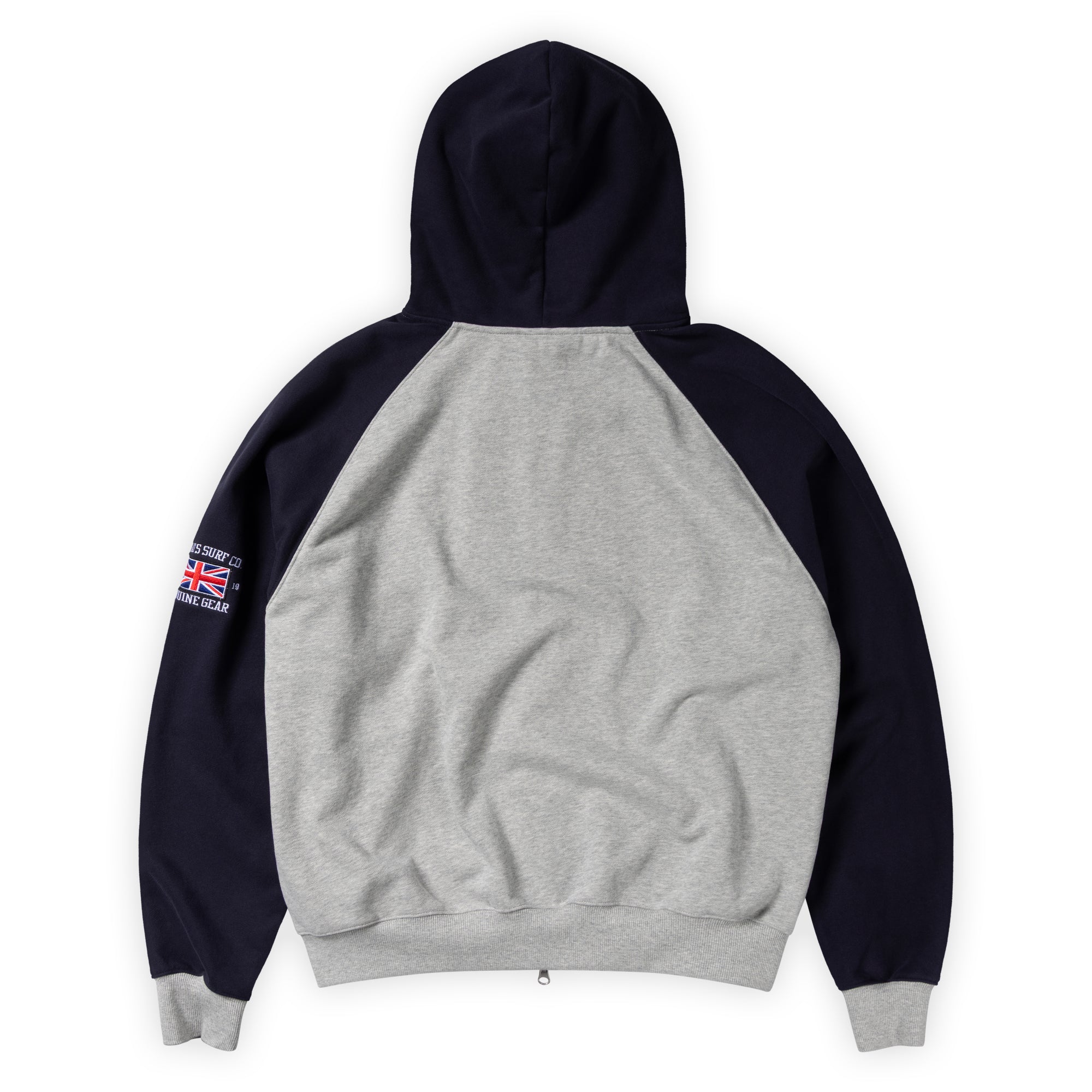 Always Do What You Should Do Jersey Raglan Zip Up Hoodie - Heather Grey