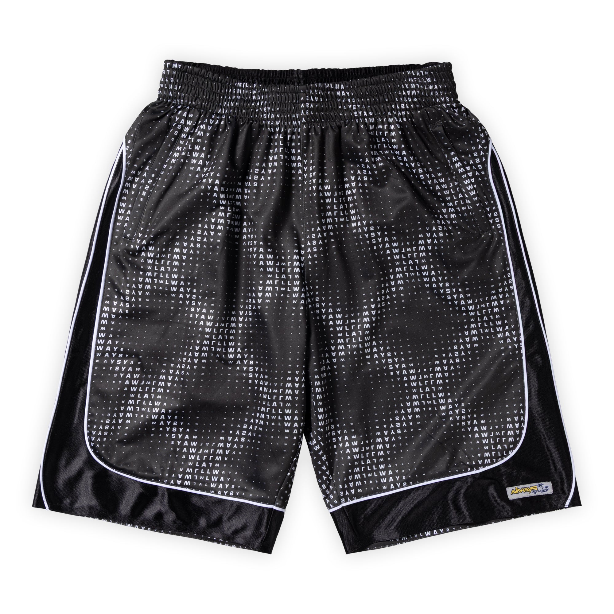 Always Do What You Should Do Reversible Cross Plaid Shorts - Black / Black