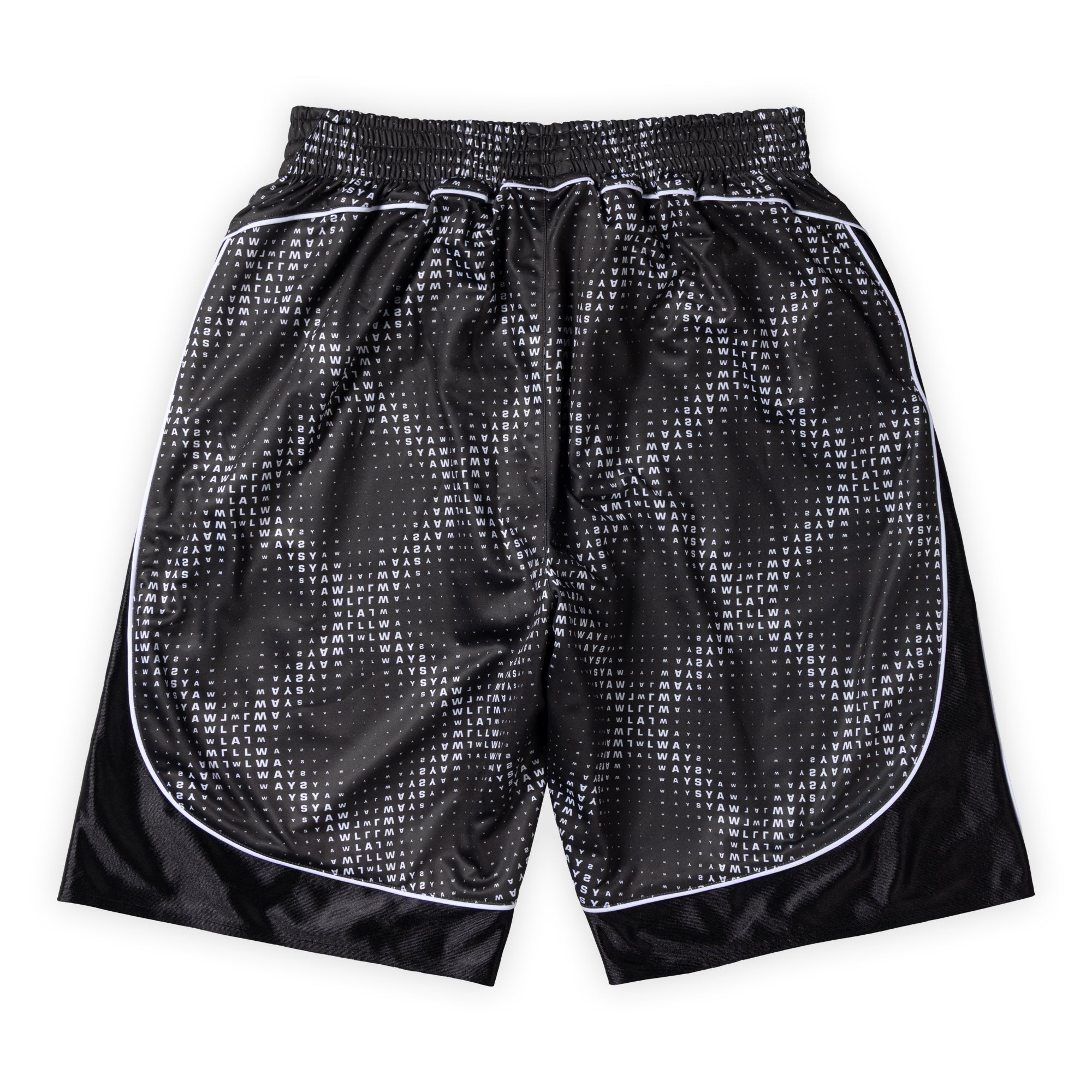 Always Do What You Should Do Reversible Cross Plaid Shorts - Black / Black