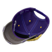 Always Do What You Should Do 5 Panel Human Logo Cap - Purple / Black / Yellow