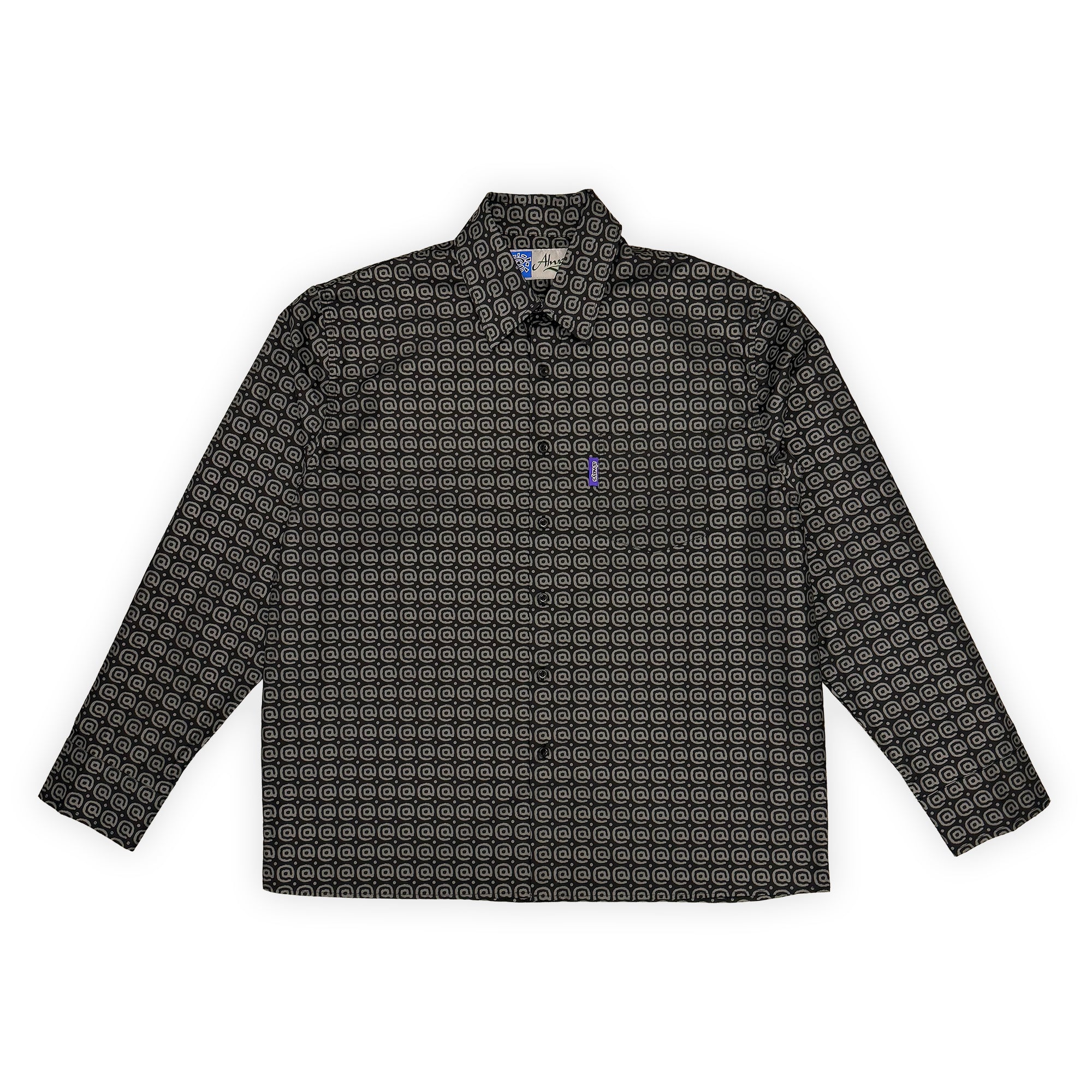 Always Do What You Should Do Paint Print Business Shirt - Black