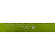 Always Do What You Should Do Lazerprint Cowhide Belt - Green / Purple