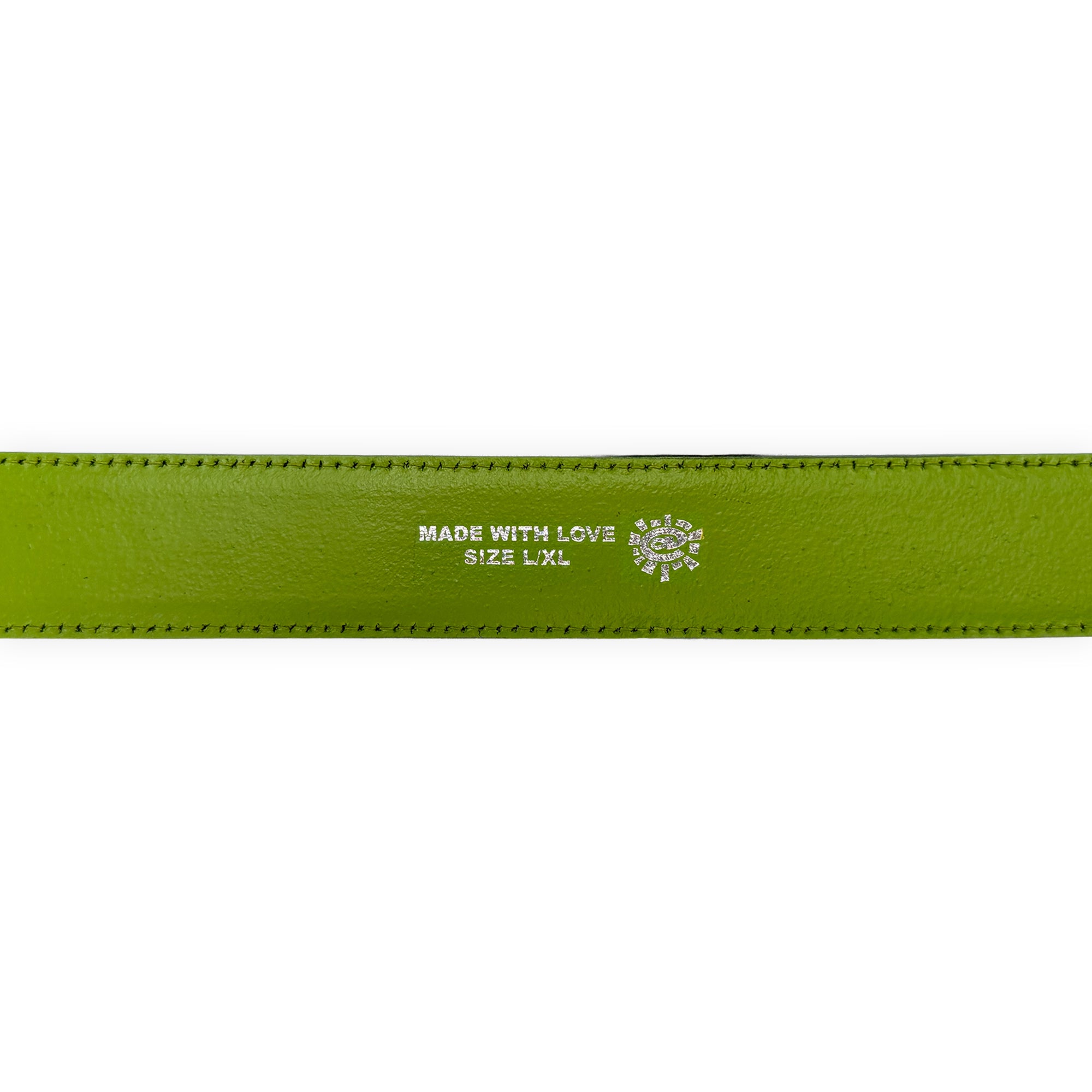 Always Do What You Should Do Lazerprint Cowhide Belt - Green / Purple