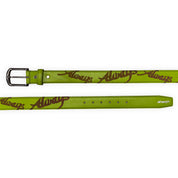 Always Do What You Should Do Lazerprint Cowhide Belt - Green / Purple