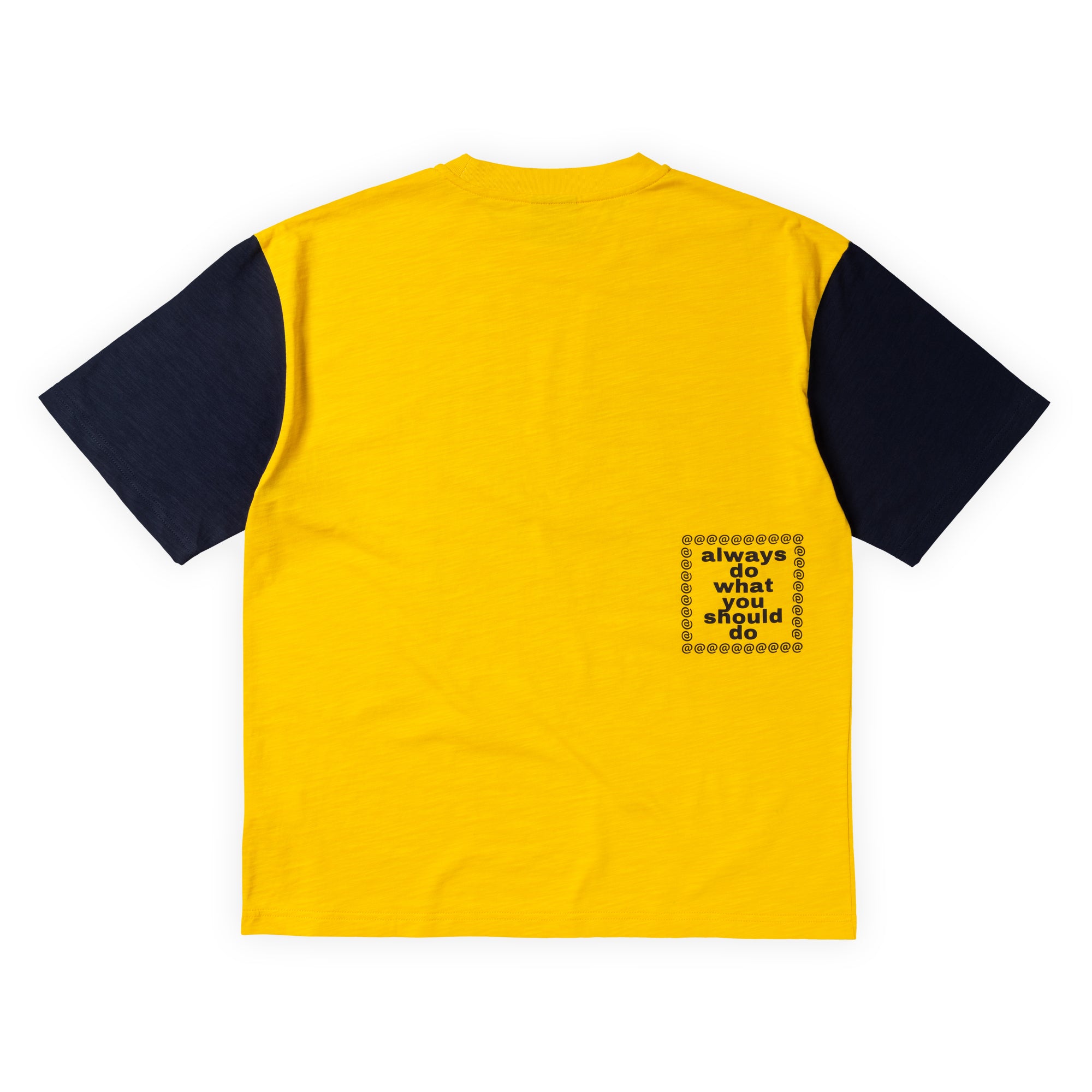 Always Do What You Should Do Human Tee - Yellow / Navy