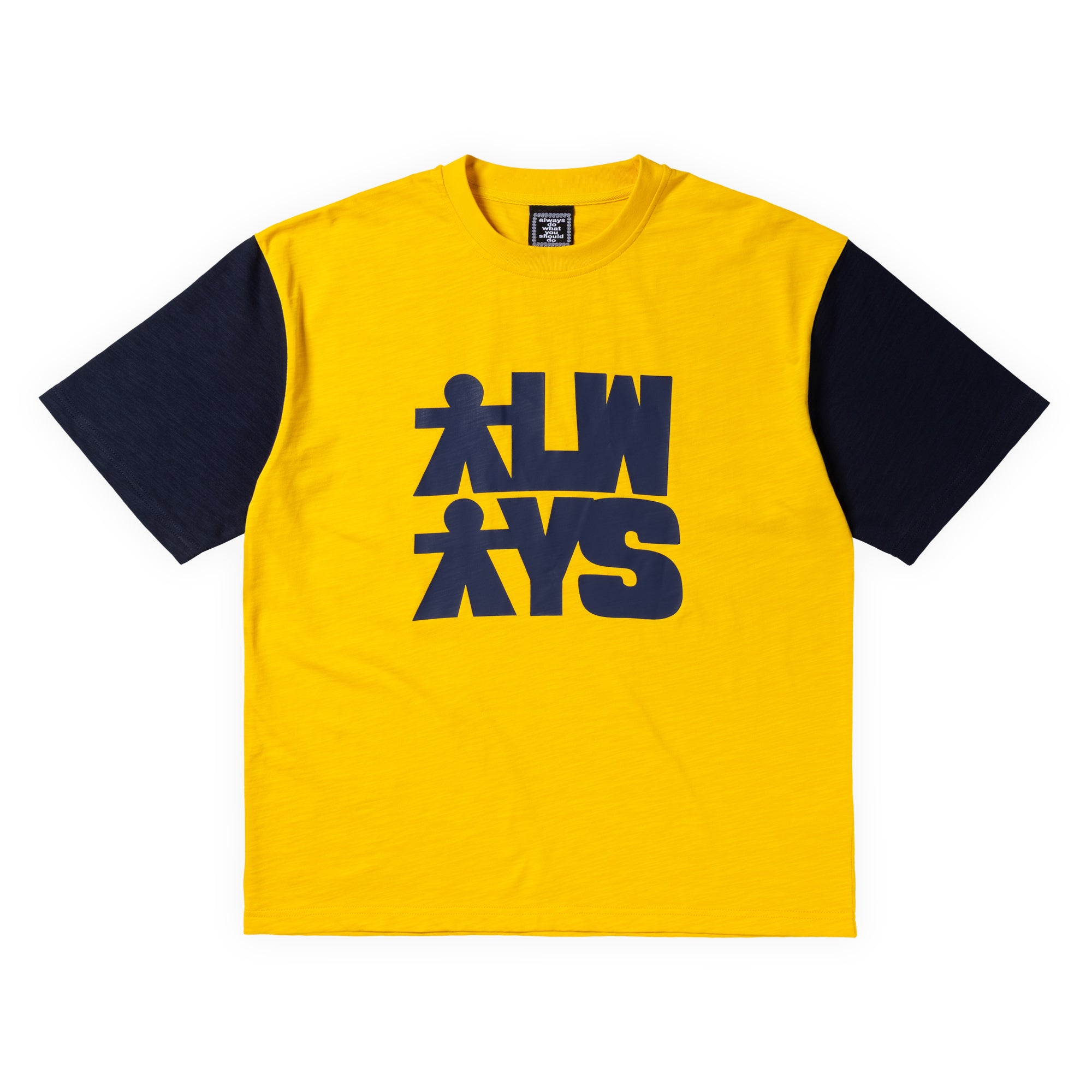 Always Do What You Should Do Human Tee - Yellow / Navy
