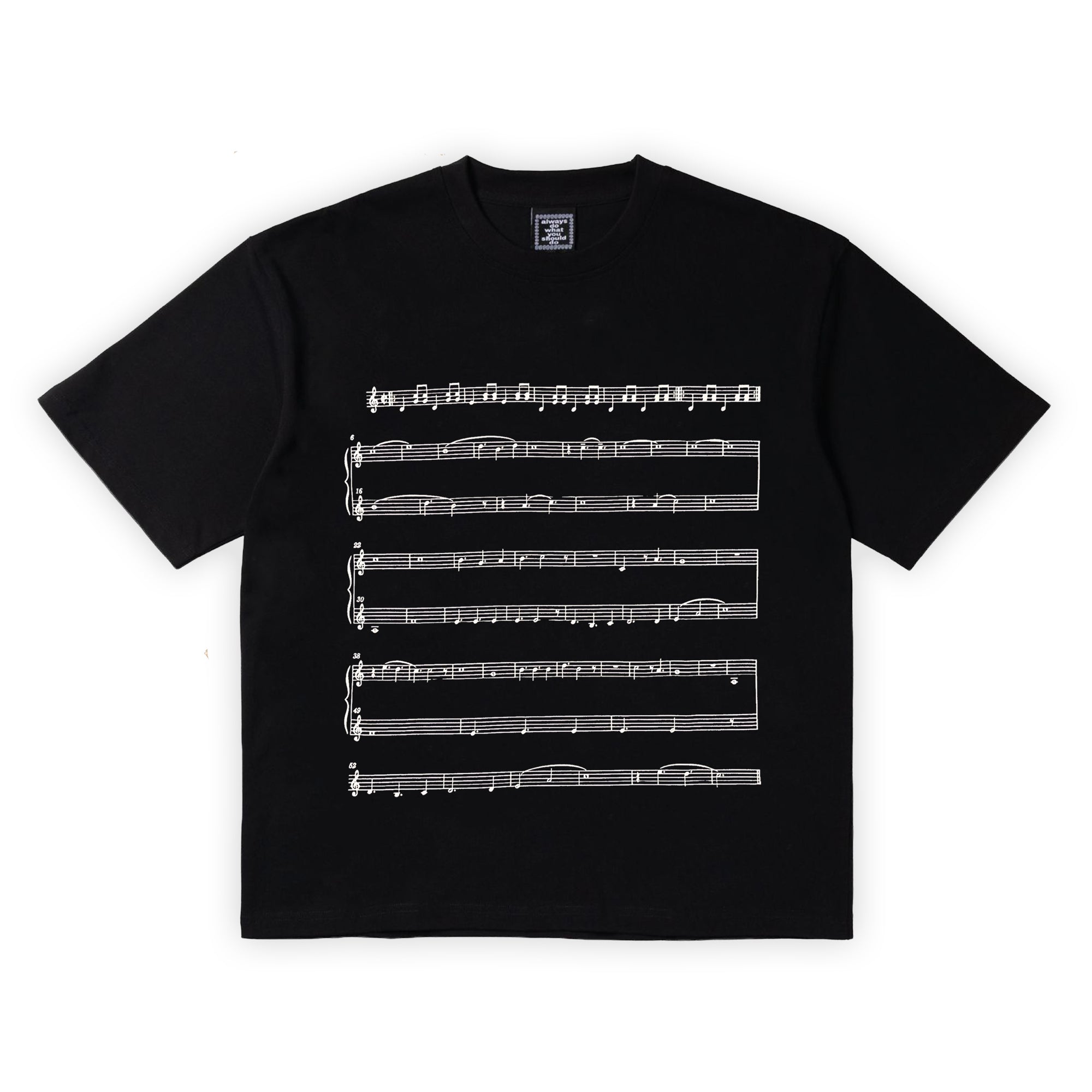 Always Do What You Should Do Partition Tee - Black