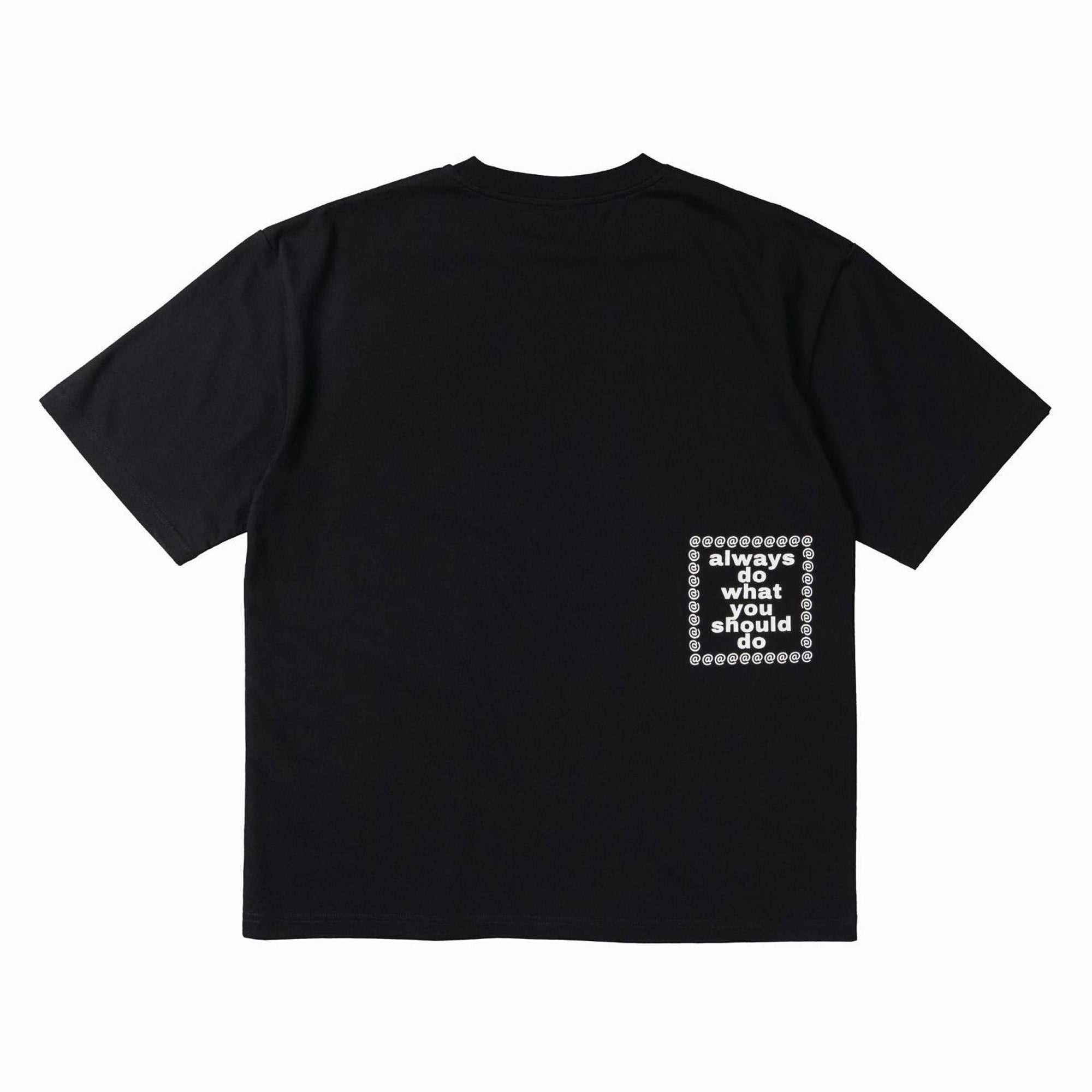 Always Do What You Should Do Partition Tee - Black
