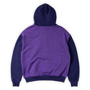 Always Do What You Should Do Human Applique Zip Up Hoodie - Purple